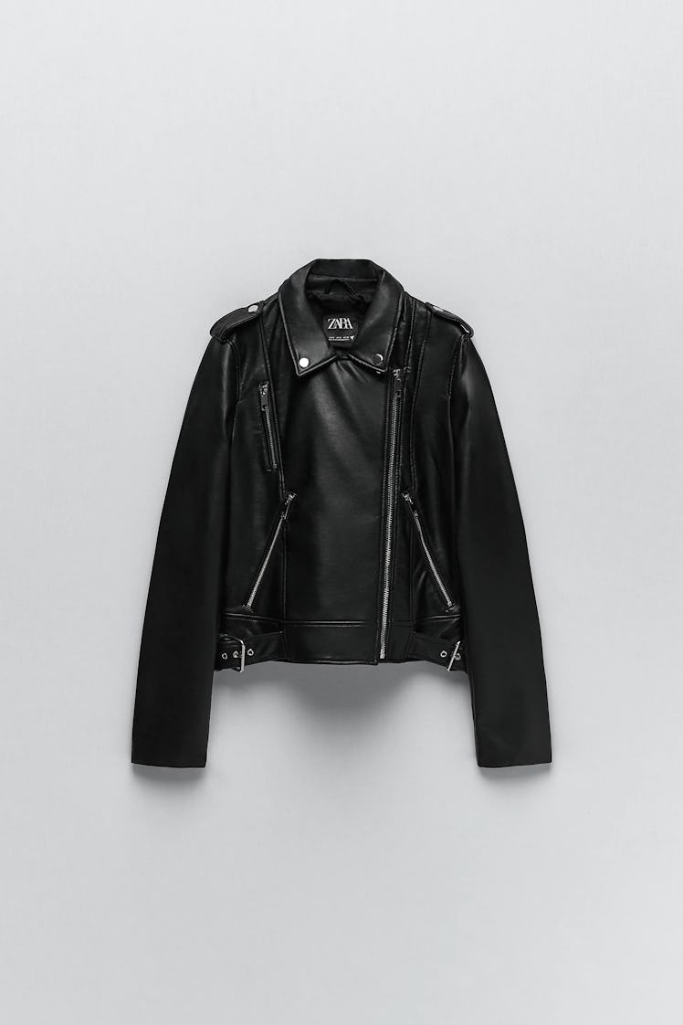 Faux Leather Biker Jacket