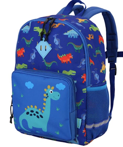Blue Dinosaur Backpack With Tail For Kids