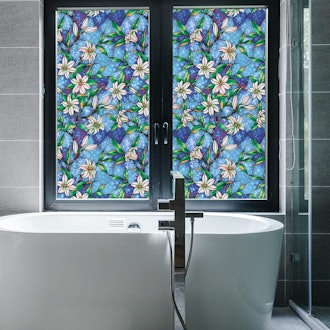 Made to mimic the look of stained glass with its floral print, this  Coavas option is one of the bes...