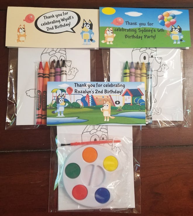 SandTFavorsAndMore Kids Coloring Or Painting Card Set Favors