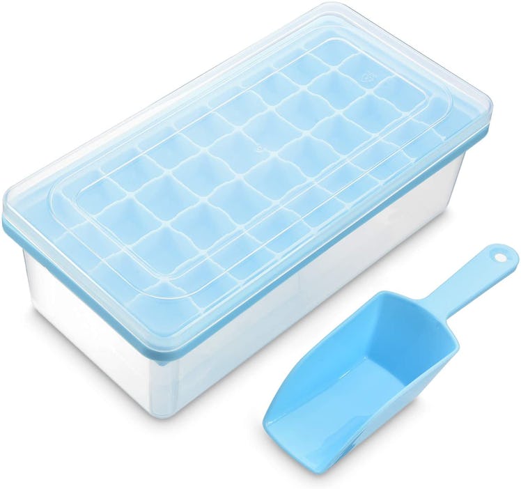 Yoove Silicone Ice Cube Tray With Lid & Bin