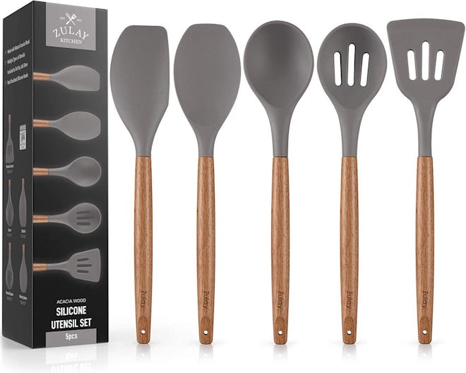 Zulay Kitchen Silicone Utensils (5 Pieces)