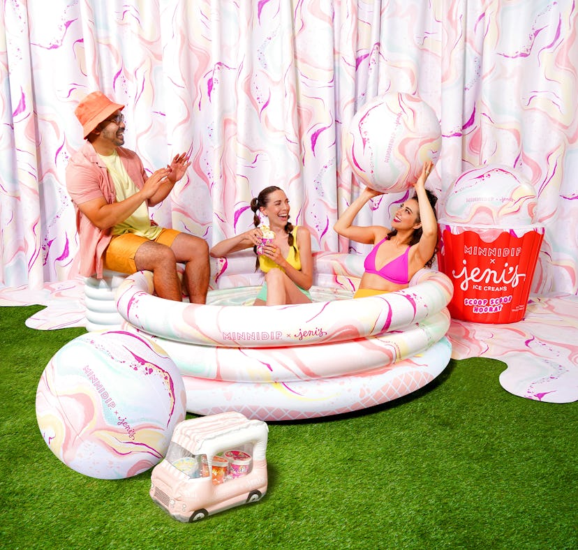 Minnidip and Jeni's released an inflatable pool and float collection.