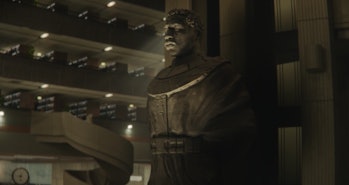 Kang statue at the end of Loki Episode 6