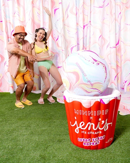 Minnidip and Jeni's released an inflatable pool and float collection.