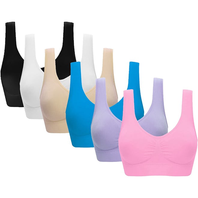 Vermilion Bird Seamless Bra with Removable Pads (6-Pack)