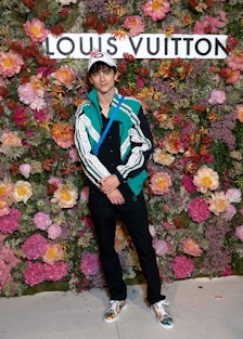 Timothée Chalamet wearing Louis Vuitton