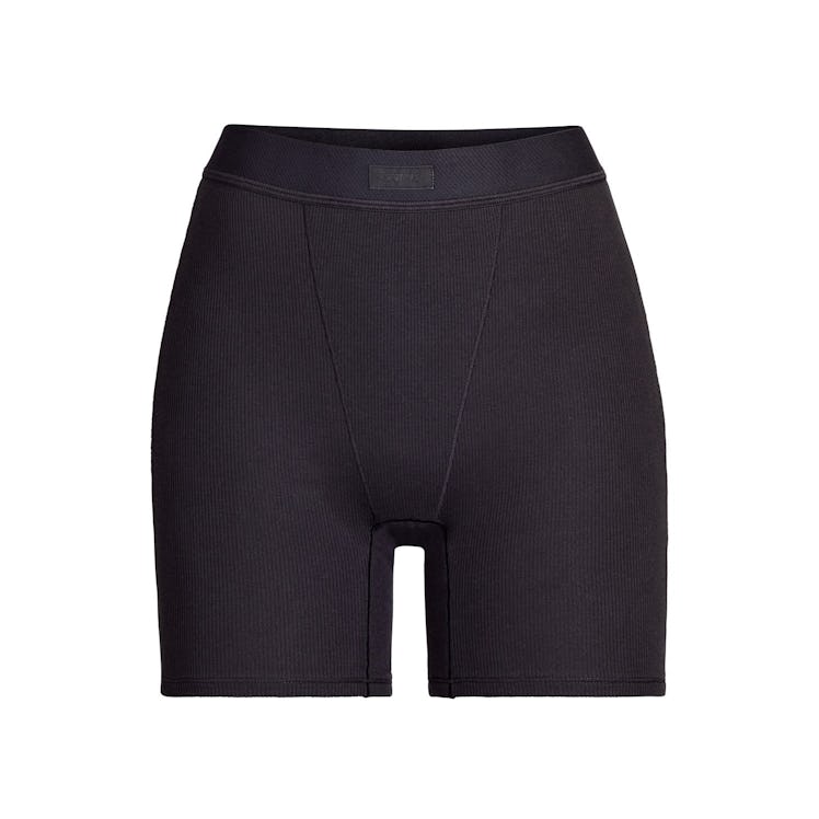 Cotton Rib Boxer in Soot