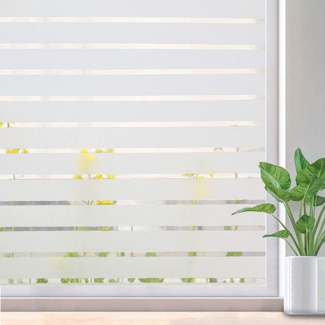 With its frosted and striped design, this Viseeko option is one of the best window films for privacy...