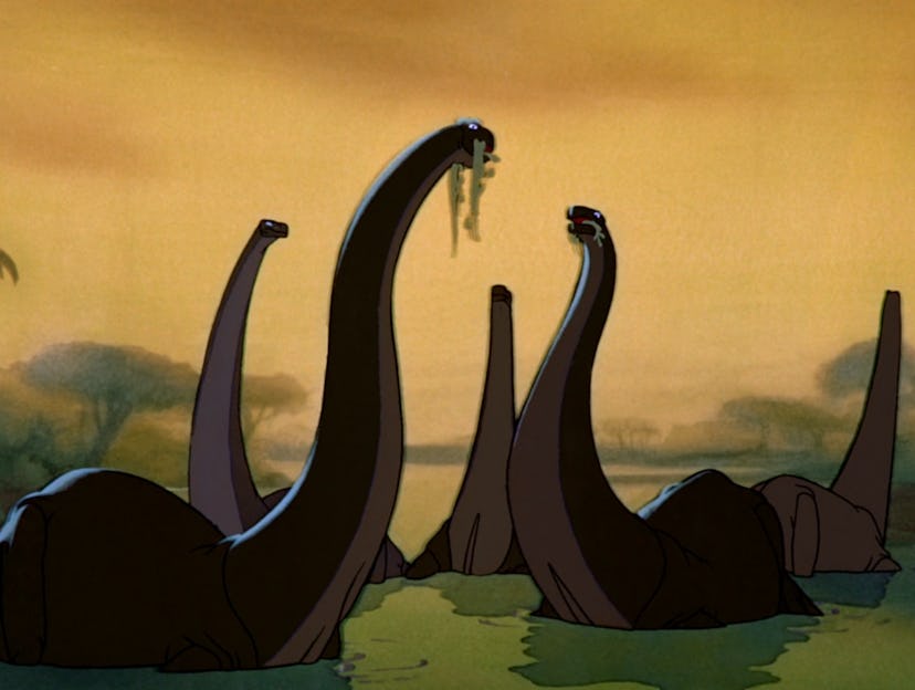 Fantasia is not a dinosaur movie, but there is a memorable dinosaur sequence in it.