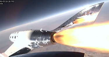 Virgin Galactic’s Unity 22 test flight carried founder Richard Branson, three employees, and two pil...