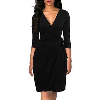 Berydress Black Wrap Dress