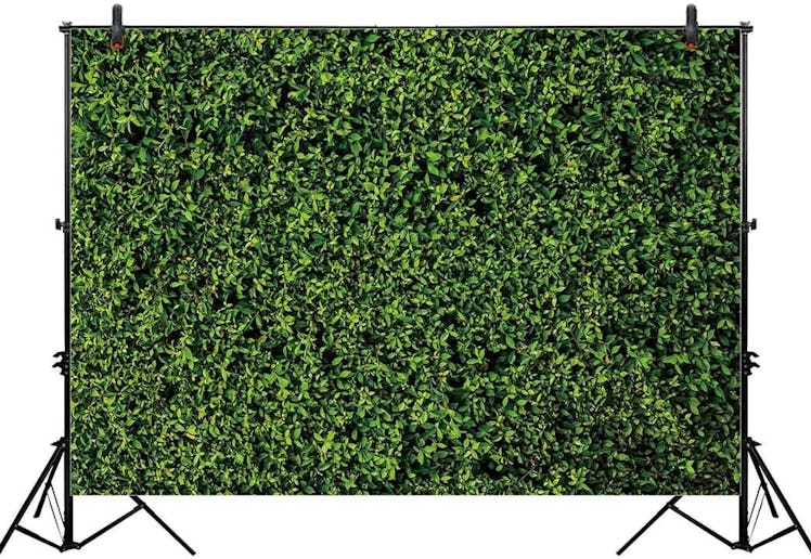 Allenjoy 7x5ft Nature Green Lawn Leaves Backdrop for Photography