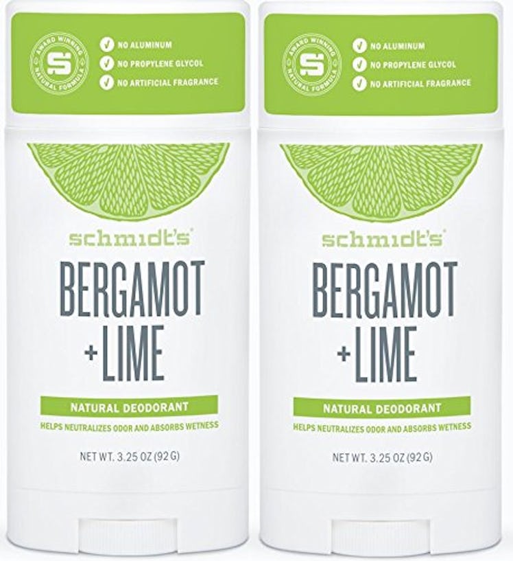 Schmidt's Deodorant Stick Bergamot + Lime (2-Pack) 