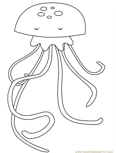20 Jellyfish Coloring Pages