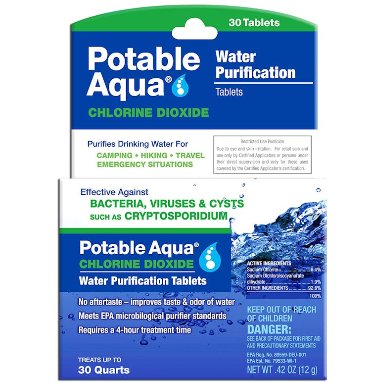 Potable Aqua Chlorine Dioxide Water Purification Tablets (30 Count)