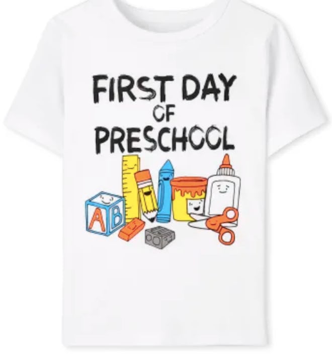 First day of preschool t-shirt
