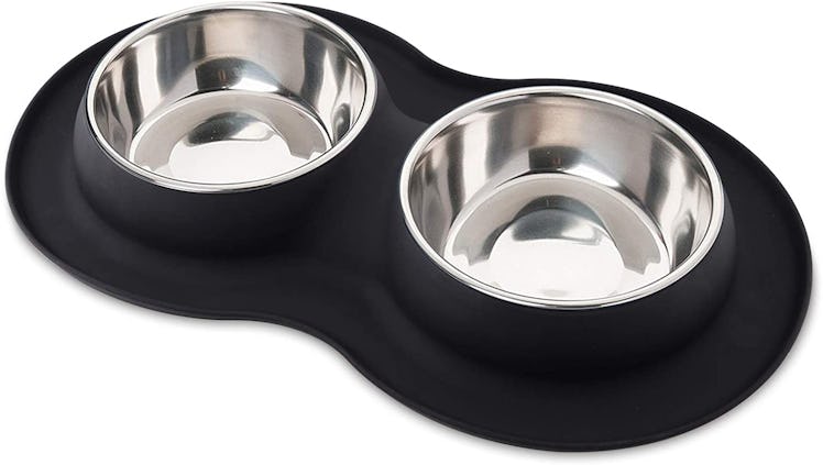 Roysili Double Dog Bowl Pet Feeding Station