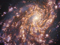 A composite image of galaxy NGC 4254