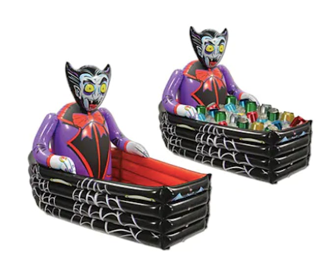 Blow up vampire cooler coffin