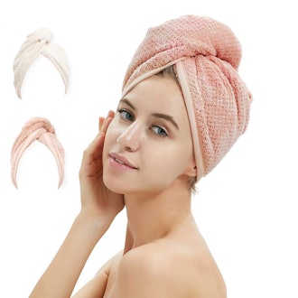 M-bestl Microfiber Hair Towel (2-Pack)