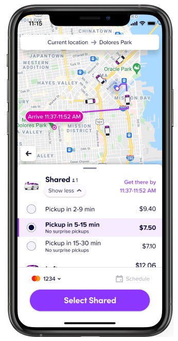 Lyft is restarting its shared ride program. 