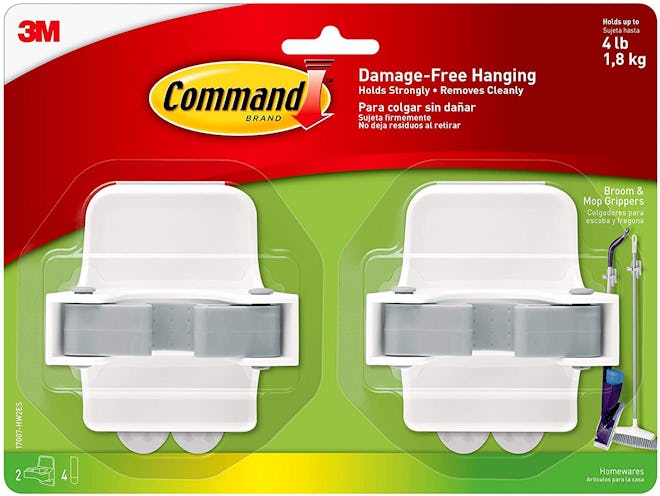 Command Broom & Mop Grippers (2-Pack)