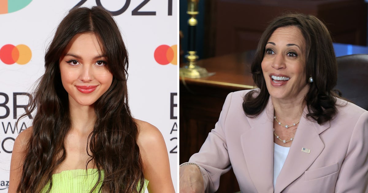 Olivia Rodrigo & Kamala Harris Matched In Pink Suits At The White House