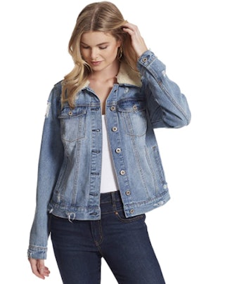 Jessica Simpson Distressed Denim Jacket