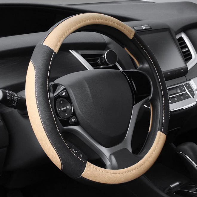 SEG Microfiber Leather Steering Wheel Cover