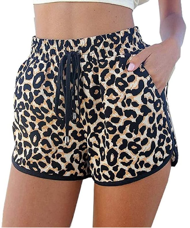 Kafeimali Leopard Beach Shorts