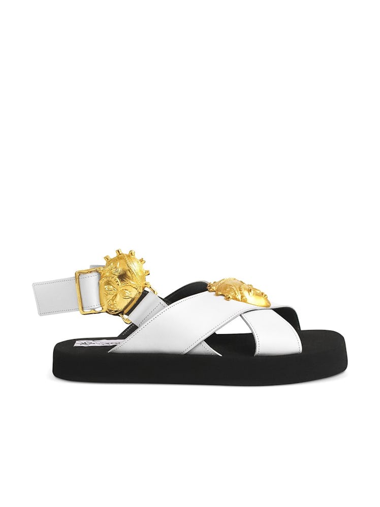 White Fah Plus made-to-order sandals from Loza Maleombho, available on Industrie Africa.
