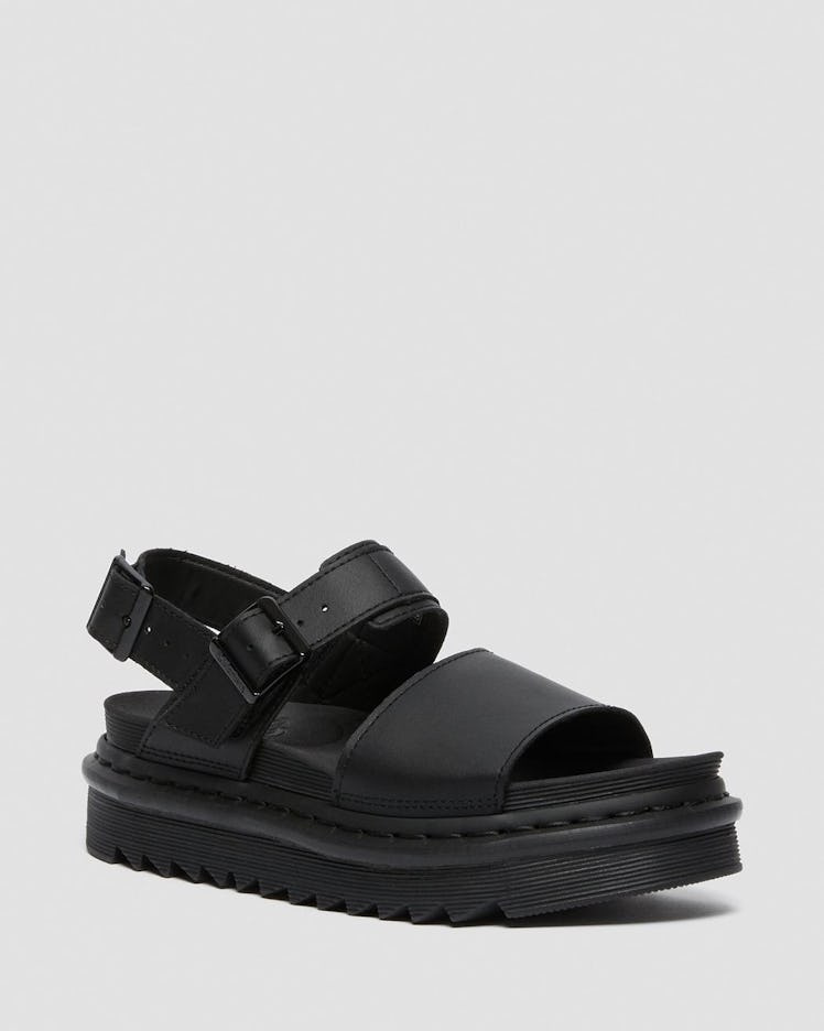 Voss leather strap platform sandals from Dr. Martens.