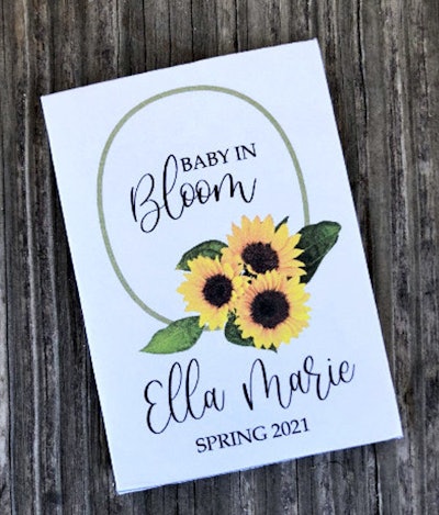 Personalized Sunflower Seed Packs