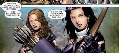 Kate Bishop joins the Young Avengers in the Marvel Comics. Screenshot via Marvel
