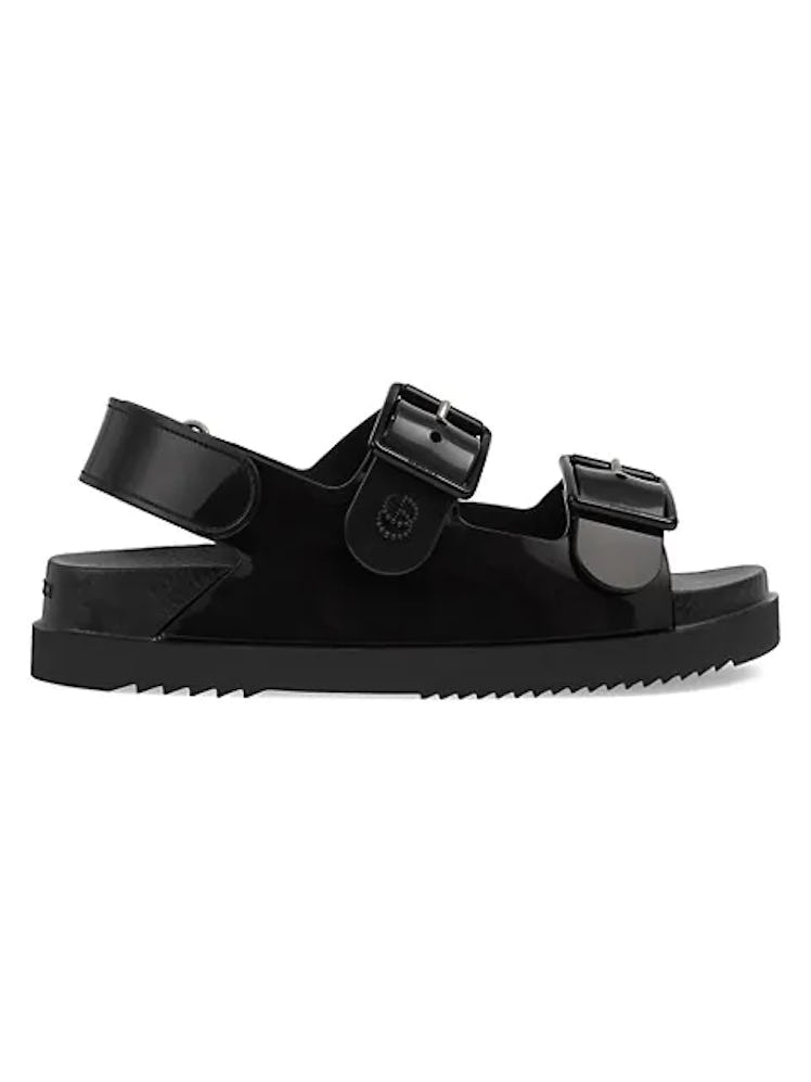 Chunky GG Rubber Sandals from Gucci, available on Saks Fifth Avenue.