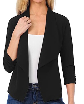 EIMIN Open Front Blazer