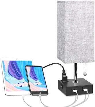 Aooshine Table Lamp with Outlet