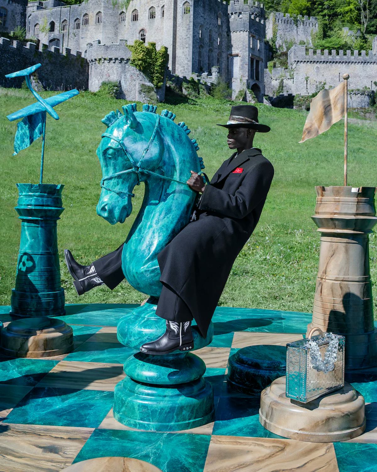 A model in a Louis Vuitton fall 2021 campaign