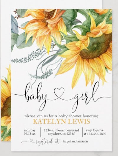Baby 2024 bling sunflower