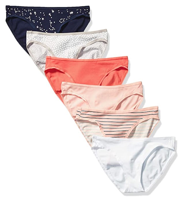 Amazon Essentials Cotton Bikini Panty (6- Pack)