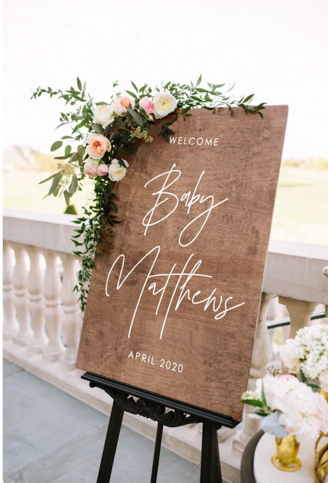 baby shower welcome sign