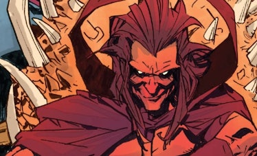 Mephisto sitting on his throne in Deadpool vs. Thanos Vol 1 #3