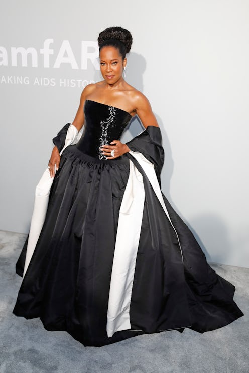 Regina King attends the amfAR Cannes Gala 2021 at Villa Eilenroc in Cap d'Antibes, France.
