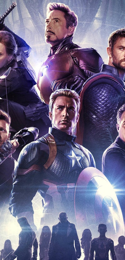 Marvel's Avengers character lineup movie poster