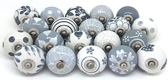 Artncraft Hand Painted Ceramic Knobs (12-Piece)