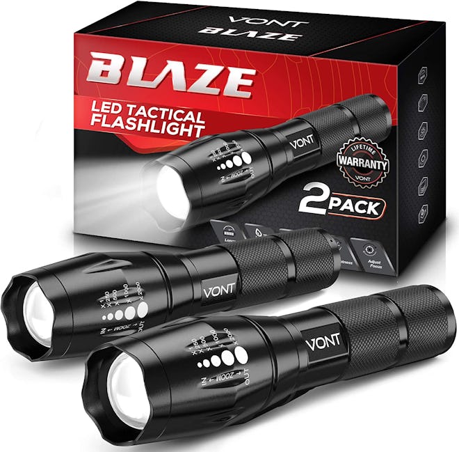 Vont LED Tactical Flashlights (2-Pack)