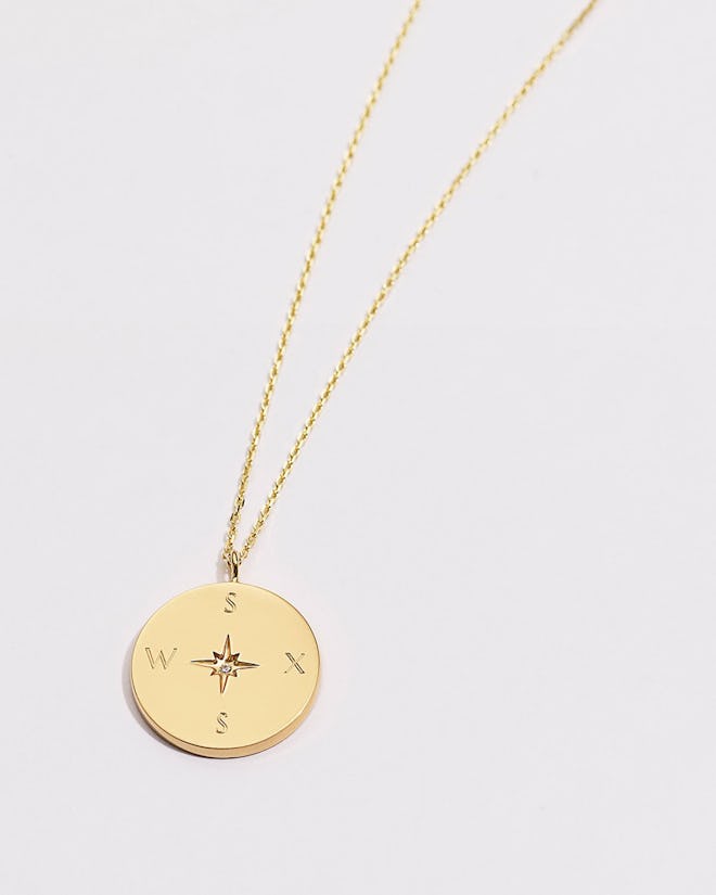 Love Compass gold vermeil necklace from Bryan Anthonys.