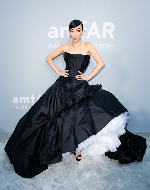Jessica Wang attends the amfAR Cannes Gala 2021 during the 74th Annual Cannes Film Festival at Villa...