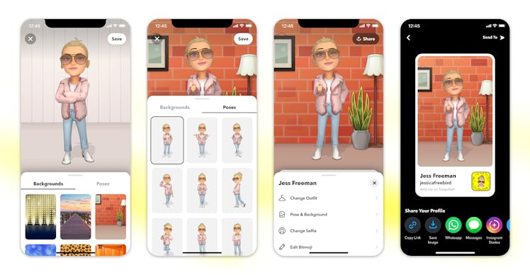 Snapchat is rolling out a 3D Bitmoji feature.